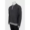 Men's jumper with striped print
