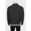 Men's jumper with striped print
