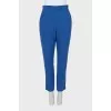 Blue tapered trousers