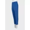 Blue tapered trousers