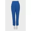Blue tapered trousers
