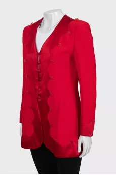 Long fitted jacket
