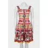 Slim fit sundress with print