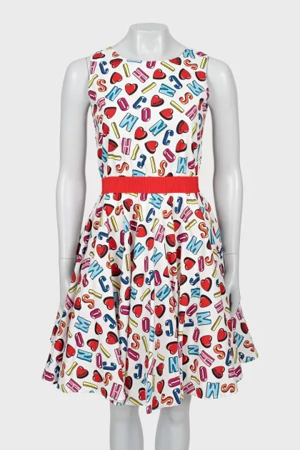 Slim fit dress with tag