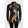 Slim fit shirt with print