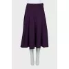 Purple A-line skirt