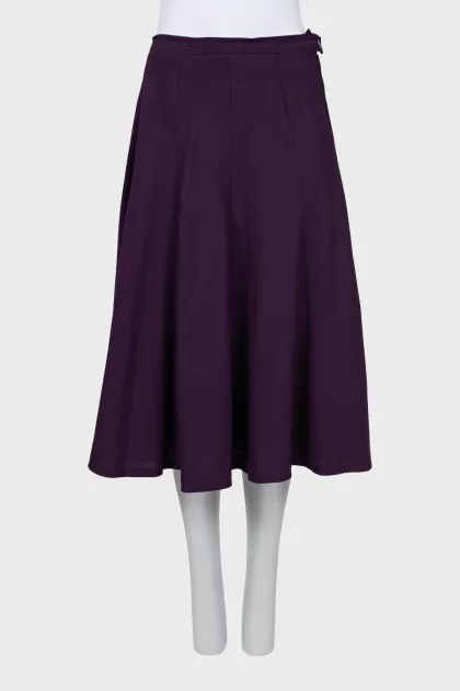 Purple A-line skirt