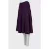Purple A-line skirt