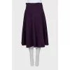 Purple A-line skirt