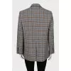 Checkered button-down jacket