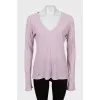 Pink slim fit pullover
