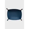 Leather basket with perforations