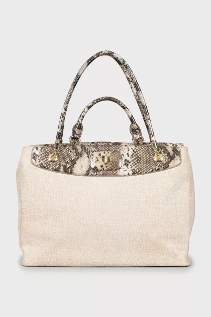 Tote bag with double handles