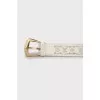 Perforated leather belt