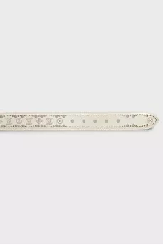 Perforated leather belt