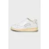 Men's white sneakers with perforations