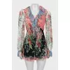 Floral silk jumpsuit
