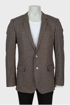 Men's jacket in fine print