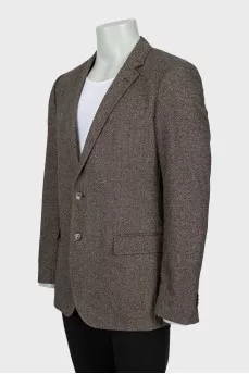 Men's jacket in fine print