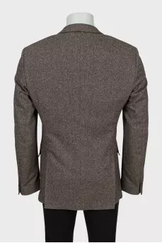 Men's jacket in fine print