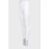 White high-waisted skinny jeans