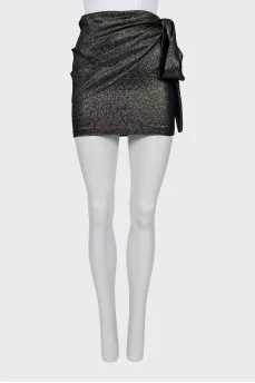 Mini skirt with tie