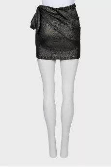 Mini skirt with tie