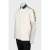 Men's polo shirt with signature print