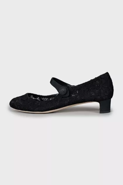Lace mid heels
