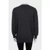 Gray asymmetrical cardigan