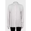 Straight-fit silk shirt