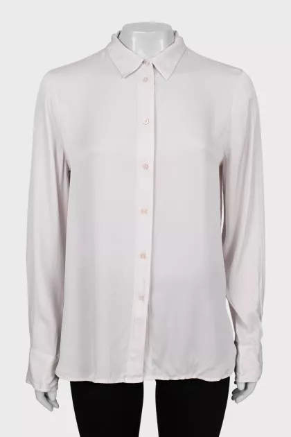 Straight-fit silk shirt