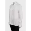 Straight-fit silk shirt