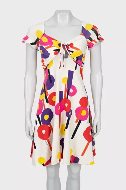 A-line floral dress