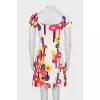 A-line floral dress