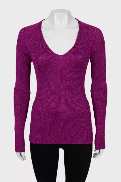 Knitted silk jumper