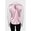 Pink blouse with drapery