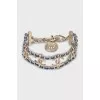 Bracelet with weave and signature logo
