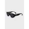 Oval sunglasses black