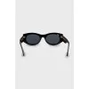 Oval sunglasses black