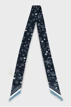 Silk scarf with tag