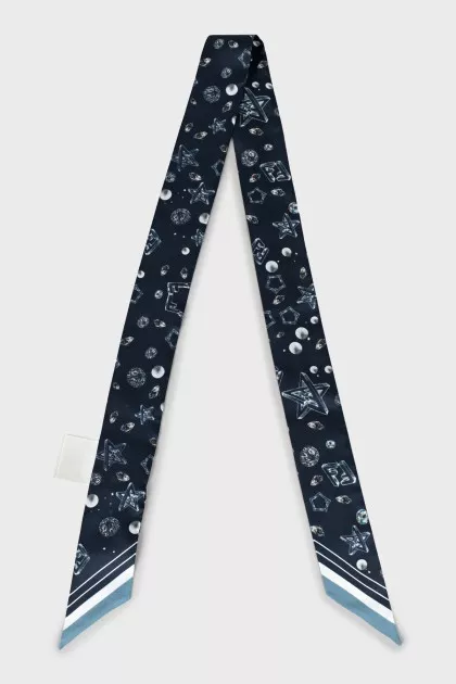 Silk scarf with tag