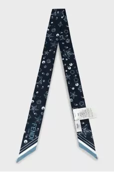 Silk scarf with tag