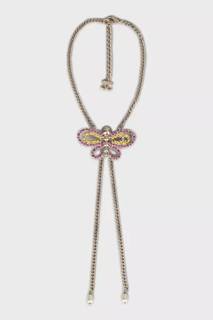 Butterfly pendant with chains
