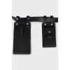 Leather belt with removable pockets