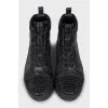 Men's sneakers decorated with spikes