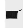 Embossed pony wool clutch