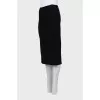 Black pencil skirt with elastic