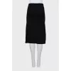 Black pencil skirt with elastic