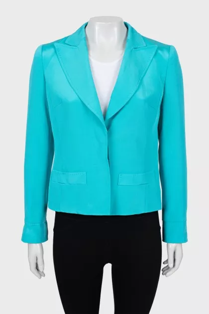Light blue fitted jacket